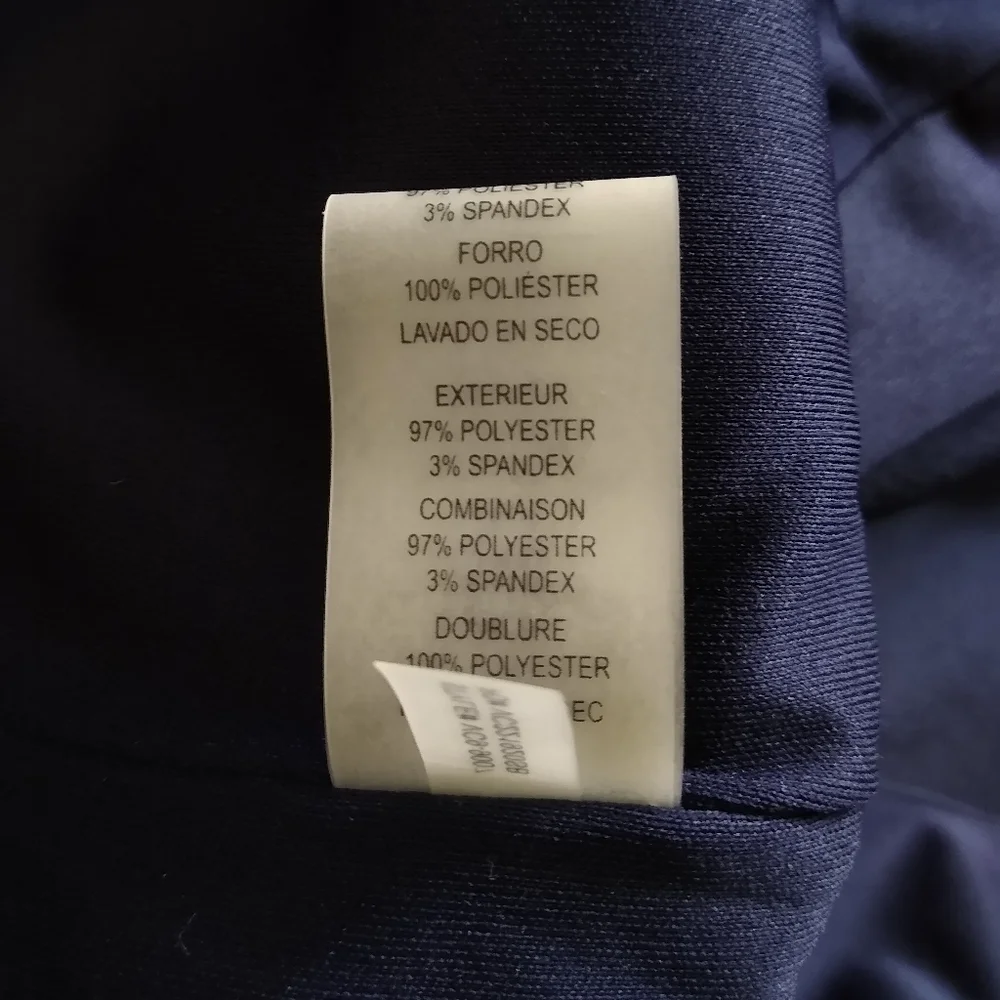 NWT Vince Camuto Navy Colorblock Sleeveless Wide-Leg Jumpsuit Sz 6 Pink Red - Picture 14 of 14